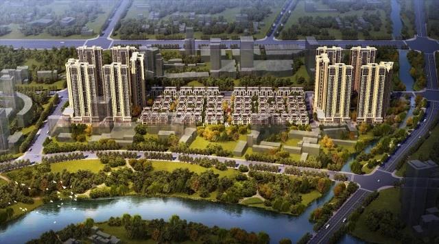 AG凯发·南湖香麓项目鸟瞰效果图 AG凯发·南湖香麓项目鸟瞰效果图